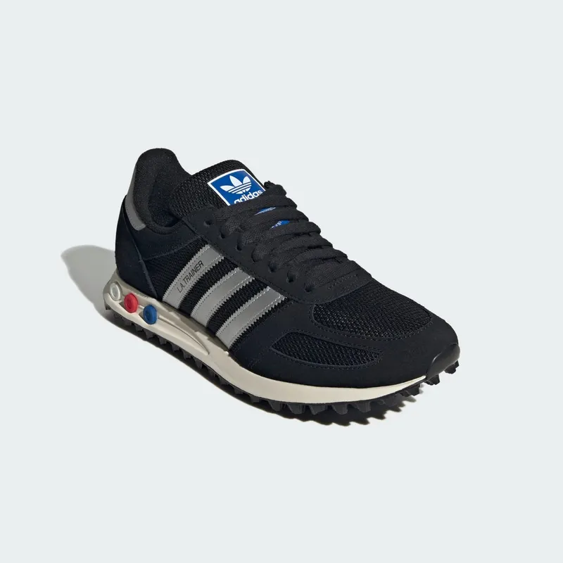 Adidas LA TRAINER OG Shoes Core Black / Silver Metallic / Off White (KJ4381)