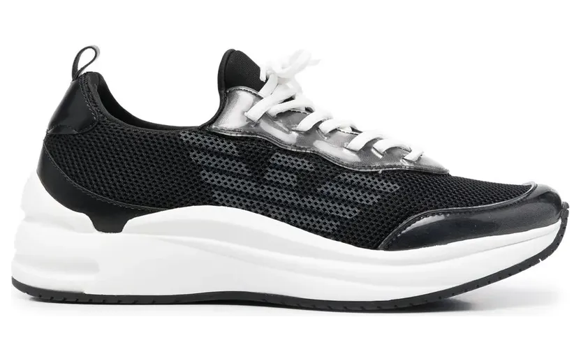 Emporio Armani Sneakers mit transparentem Detail – Schwarz (X3X156XN276)