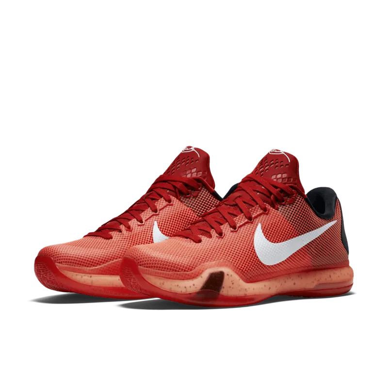 Nike Kobe 10 Hot Lava University Red/White-Bright Crimson-Hot Lava (705317-616)