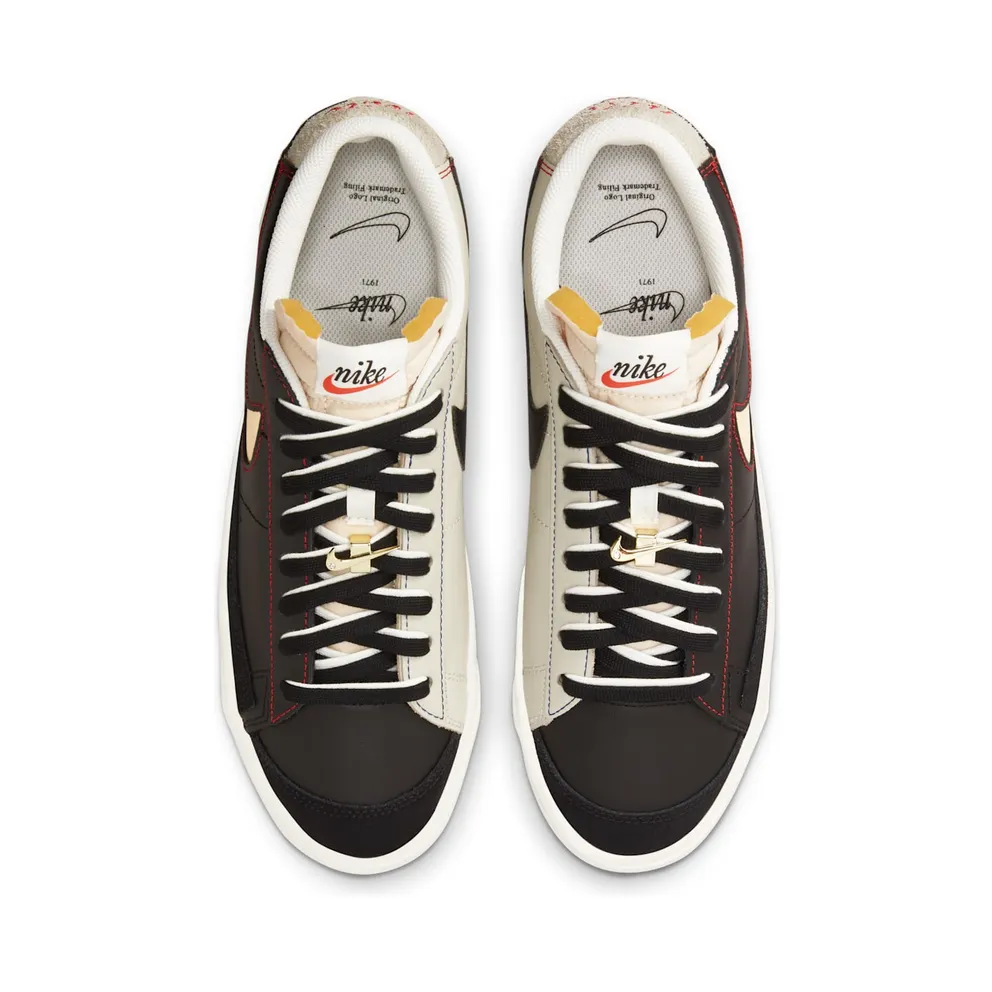 Nike Blazer Low 77 Black Natural Removable Swoosh (DH4370-001)