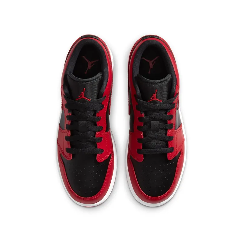 Jordan 1 Low Reverse Bred (GS) Gym Red/Black-Gym Red-White (553560-606)
