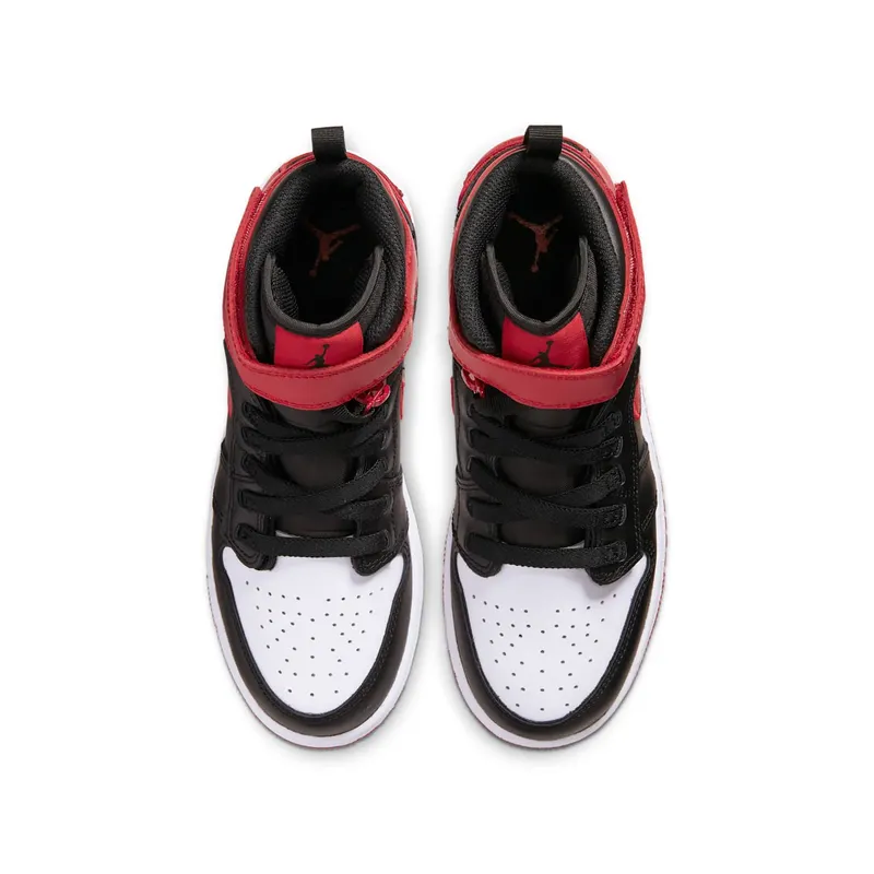 Jordan 1 Flyease Bred White Toe (GS) Black/Gym Red-White-Black (CT4897-001)