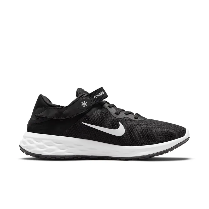Nike Revolution 6 FlyEase Next Nature Easy On/Off Road Running Black 50% Sustainable Materials (DC8992-003)
