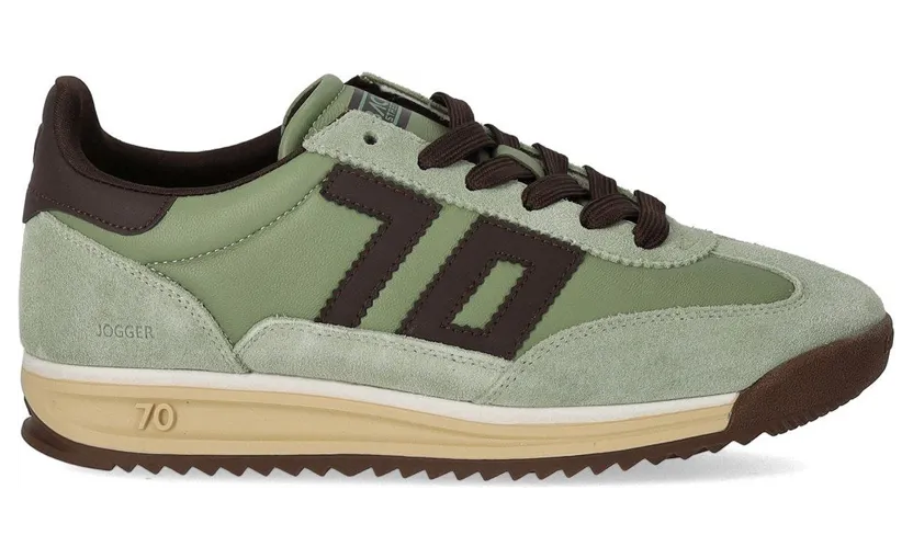 Back70 Salie Groene Leren “Green” (JOGGERN06)