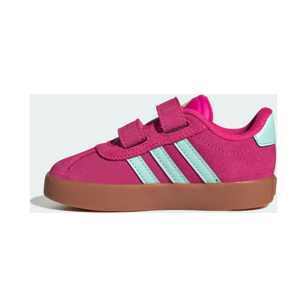 adidas VL Court 3.0 Shock Pink Semi Flash Aqua Lucid Lemon (JS5014)