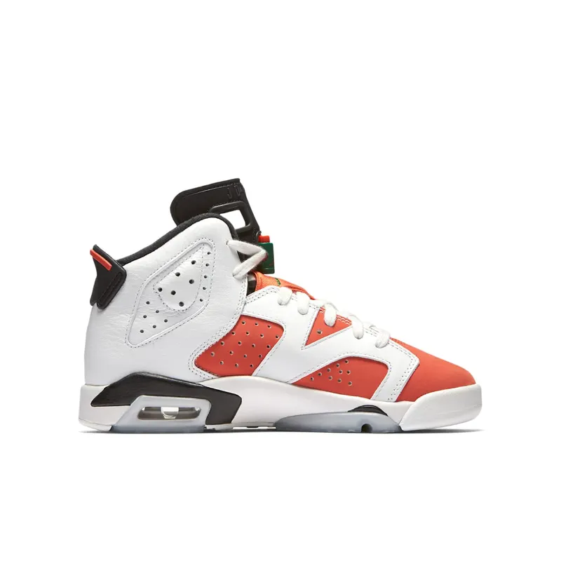 Jordan 6 Retro Gatorade Like Mike White (GS) Summit White/Team Orange-Black (384665-145)