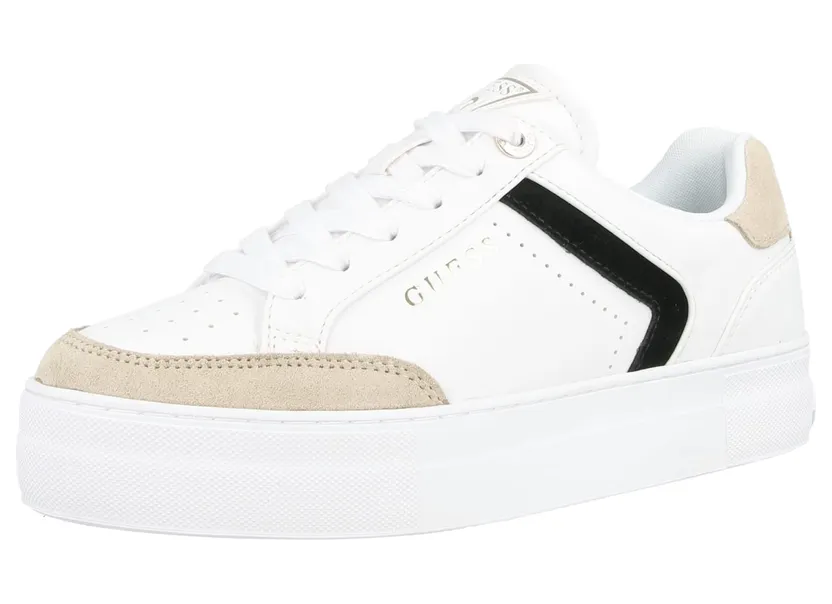Guess sneaker Beige / Zwart / Wit (FLTGX2-PEL12-WHITE)