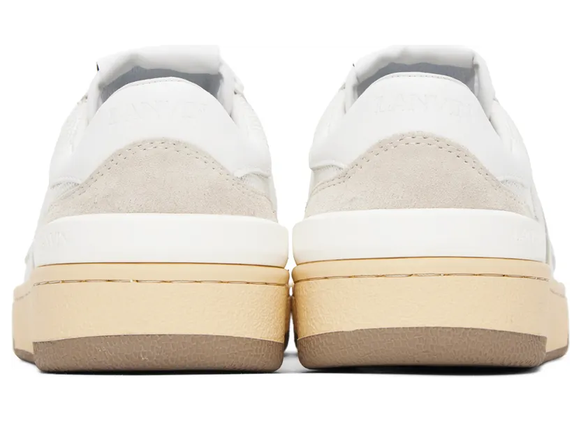 Lanvin White Leather Clay Low Sneakers (FM-SKDK00-NASH-A20) (2)