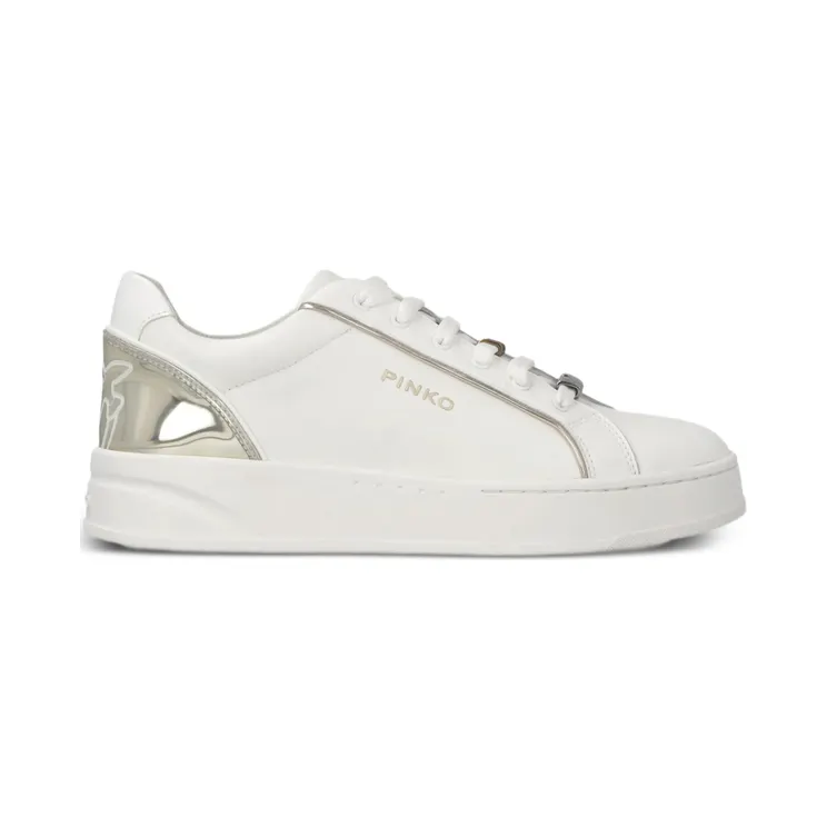 Pinko Leather “White/Silver” (SS0131P001 IRIS 01 ZX8)