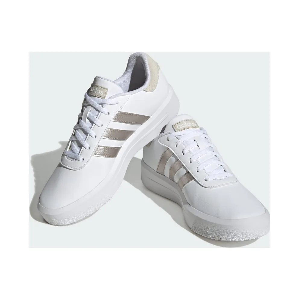 adidas Court Platform Cloud White / Champagne Met. / Aluminium (ID1969)