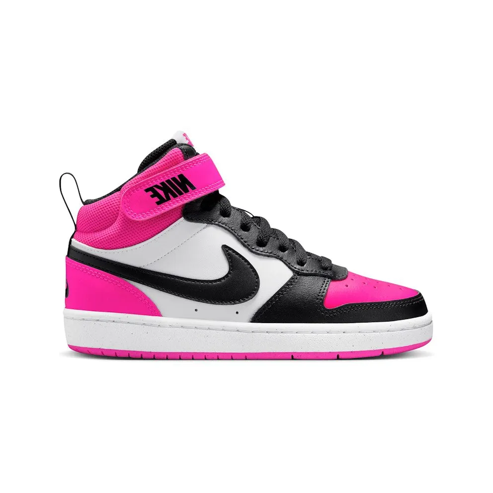 Nike Court Borough Mid 2 White Fierce Pink Black (HV0933-100)
