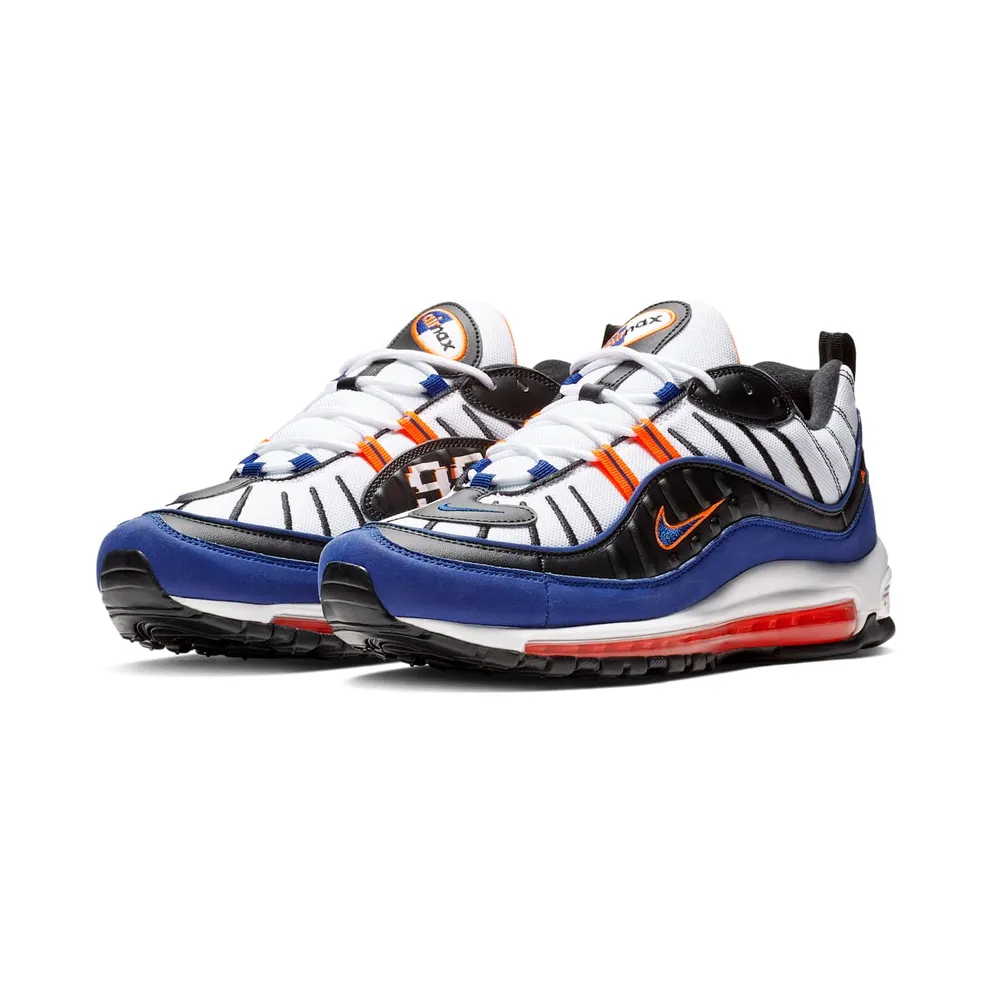 Nike Air Max 98 New York White/Deep Royal Blue-Total Orange-Black (CD1536-100)