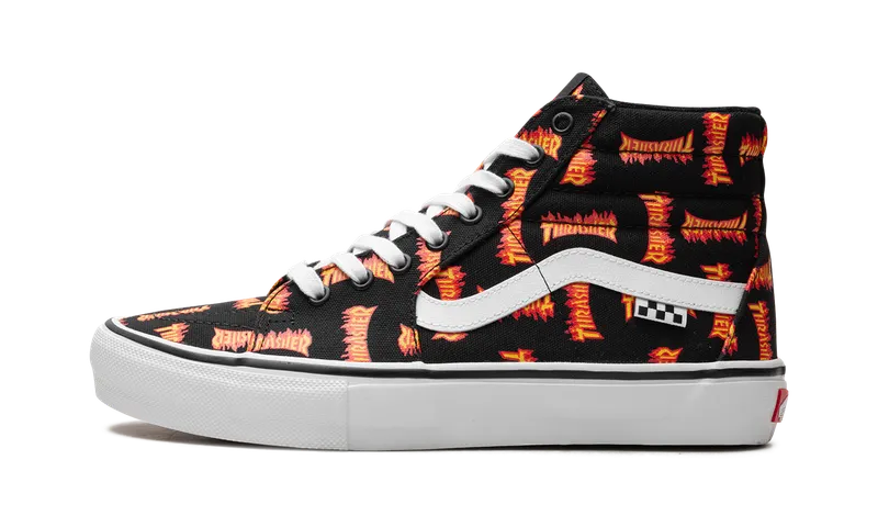 Vans Sk8-Hi “Allover Thrasher Logo” (VN0A5FCCBML)