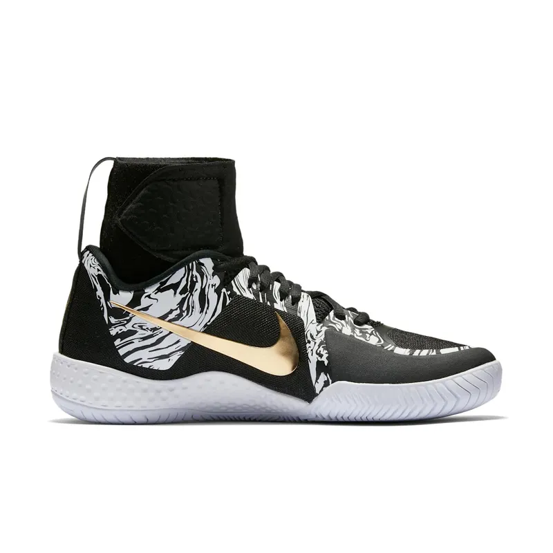 Nike Court Flare BHM 2017 (W) White/Black-Metallic Gold (848453-100)