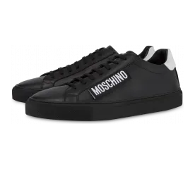 Moschino Kalbsleder-sneakers Moschino Label (POLMB15042G1BGA100A)