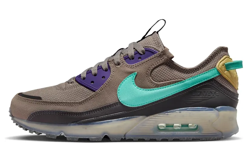 Nike Air Max 90 Terrascape “Moon Fossil / Court Purple / Lemon Wash / Light Menta” (DQ3987-001)