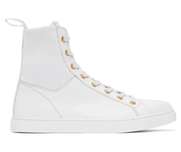 Gianvito Rossi White Martis High Sneakers (S73300.W1WHT.CEO)