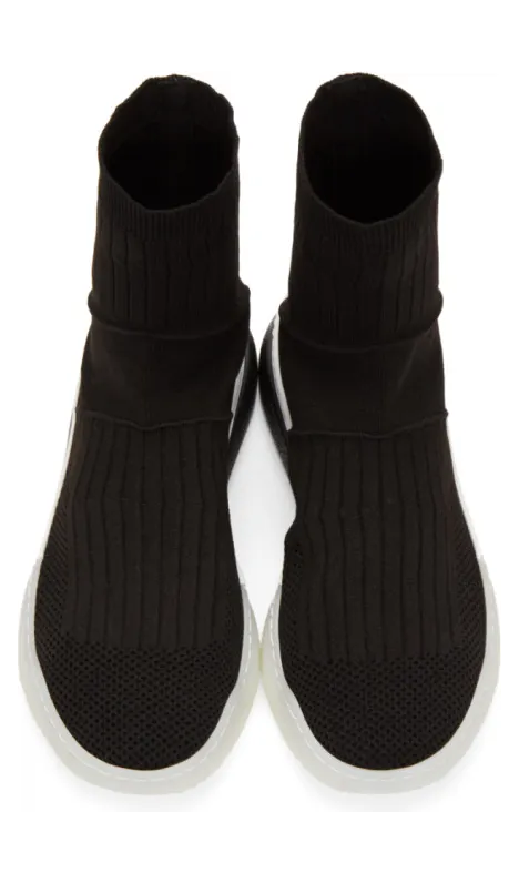 Stella McCartney Black Loop Sock Sneakers (531760 W1IW1) (4)