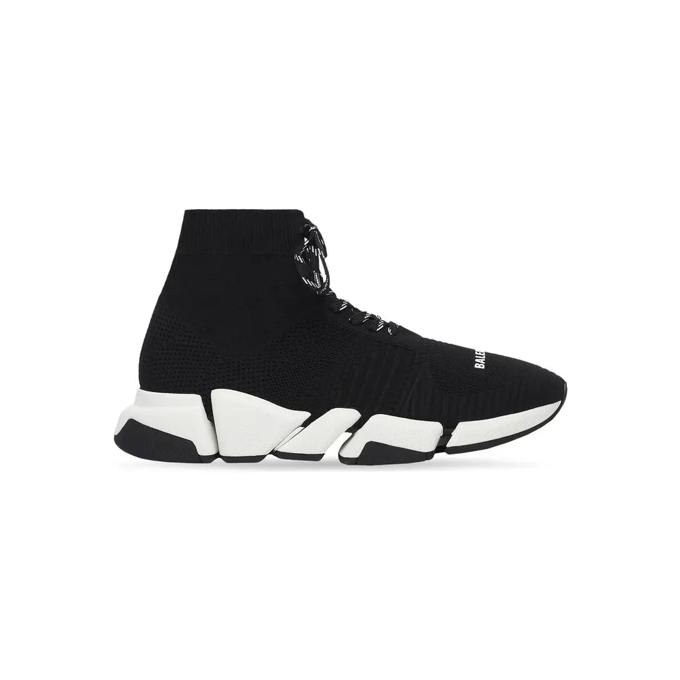 Balenciaga Speed 2.0 Lace Up Black White SS21 (W)