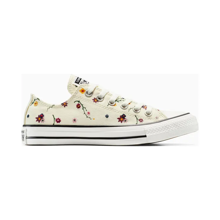 Converse Chuck Taylor All Star Embroidered Floral Egret/Sporty Berry/Navy (A16521C)