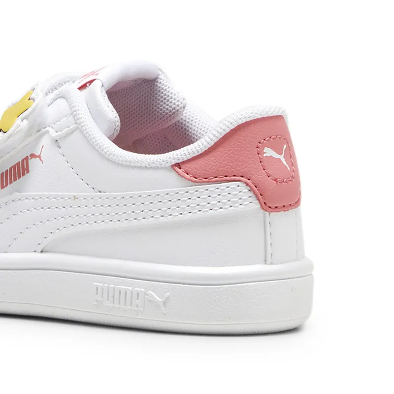Puma Smash 3.0 Badges “Puma White / Passionfruit” (397287_01)