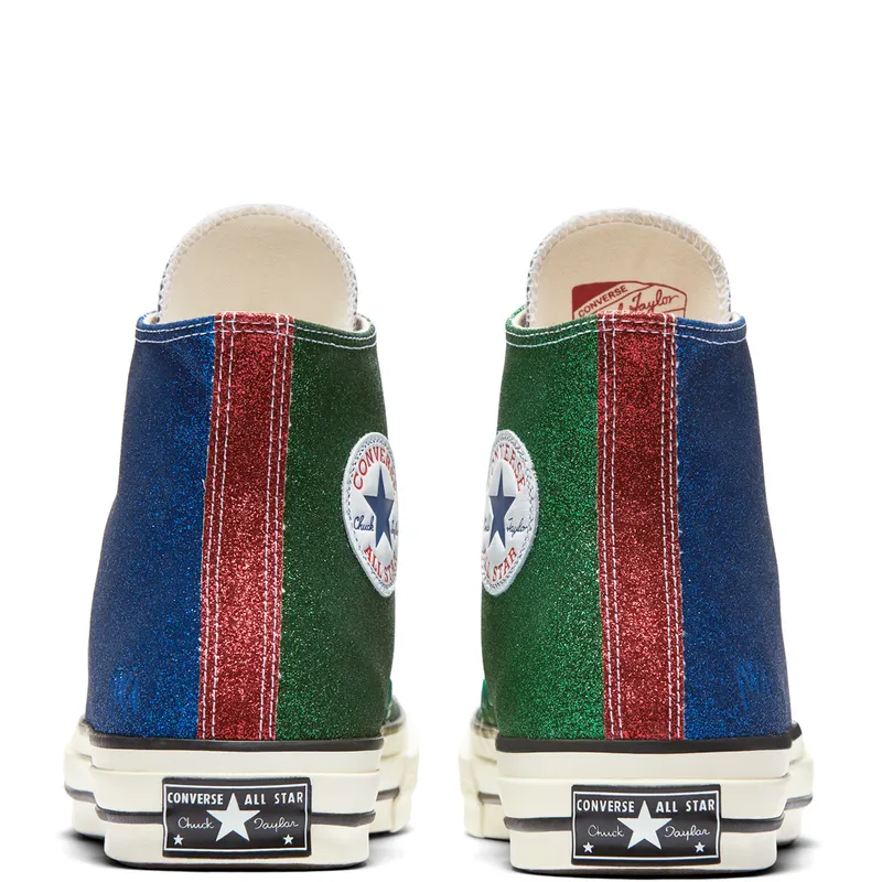 Converse Chuck Taylor All-Star 70s Hi JW Anderson Glitter Gutter Blue Green Blue/Green-Egret (160804C)