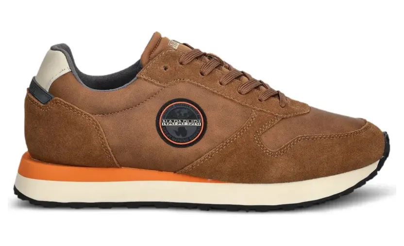 Napapijri Nova Sneakers mit Logo-Patch – Braun (NP0A88X3)