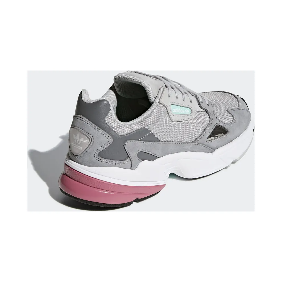 adidas Falcon Grey Maroon (W) Grey/Grey/Trace Maroon (D96698)