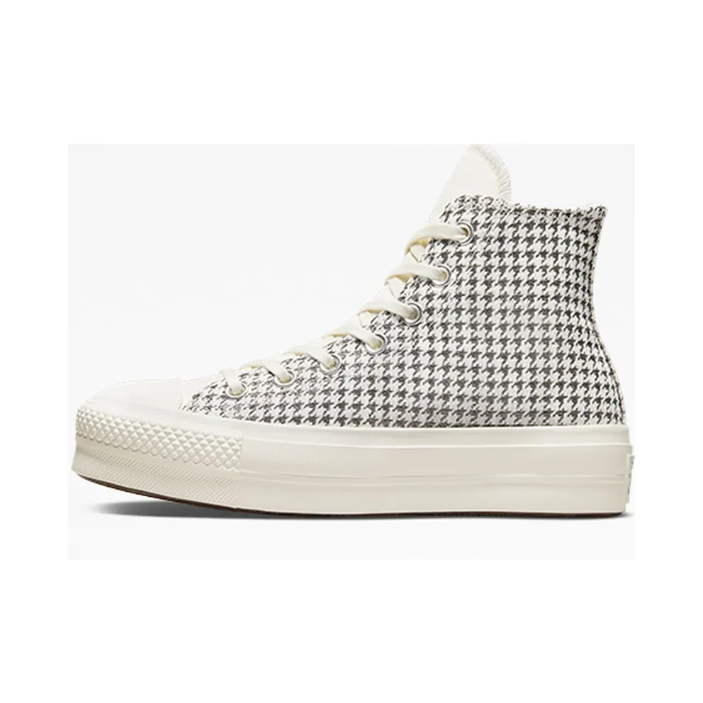 Converse Chuck Taylor All Star Lift Platform Houndstooth Shine Egret/pure Silver/egret (A04276C)