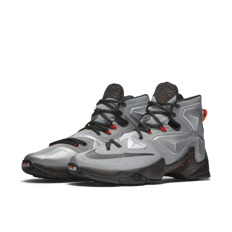 Nike LeBron 13 Lava Metallic Silver/Energy-Hyper Jade-Black (807219-003)