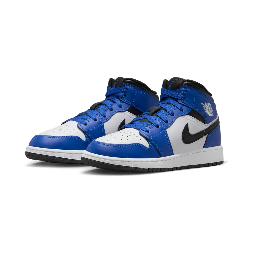 Jordan 1 Mid GS “Game Royal White Black” (DQ8423-402)