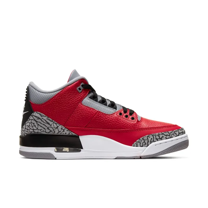 Air Jordan Nike AJ III 3 Retro Fire Red Cement ‘Nike Chi’ (2020) (CU2277-600)