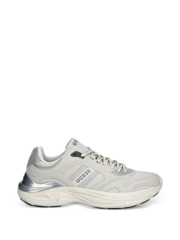 GUESS USA Squan logoprint sneakers with vlakken – Grey (FMJSQUELE12)