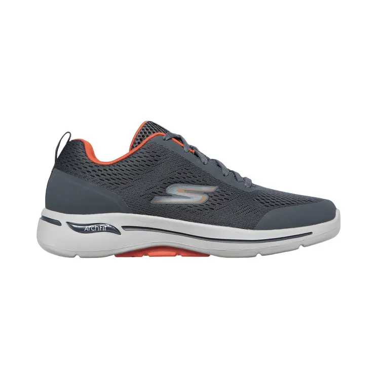 Skechers GO WALK Arch Fit – Idyllic Houtskool/Oranje