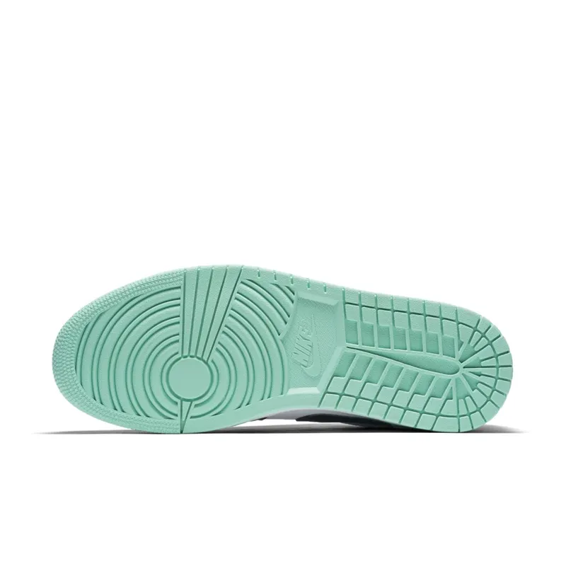 Jordan 1 Low Emerald Toe White/Emerald Rise-Black (553558-117)