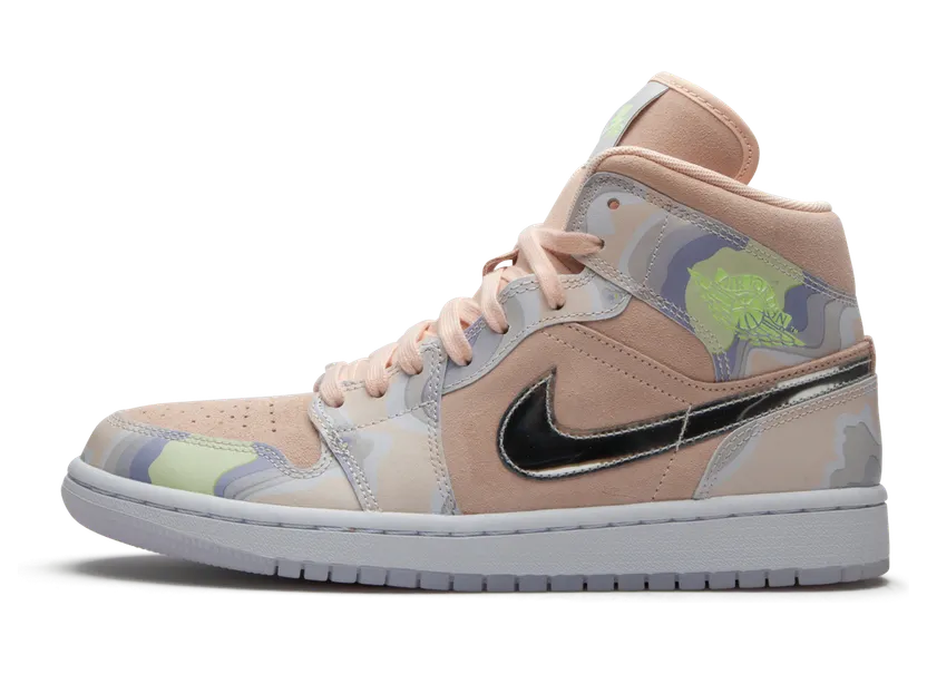 Air Jordan 1 Mid SE ‘P(HER)SPECTIVE’ Washed Coral/Chrome/Light Whistle (CW6008-600)