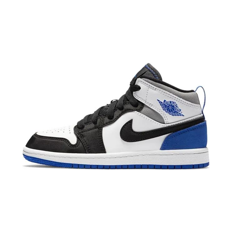 Jordan 1 Mid SE White Black Royal (PS) (BQ6932-102)