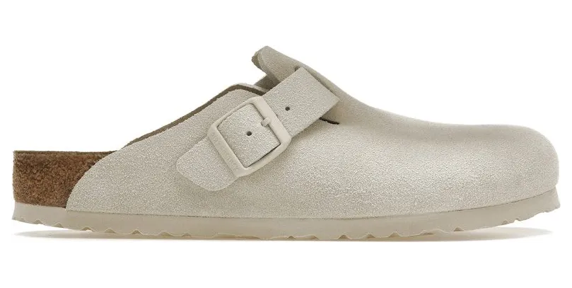 Birkenstock Boston Antique White Suede (1024731)