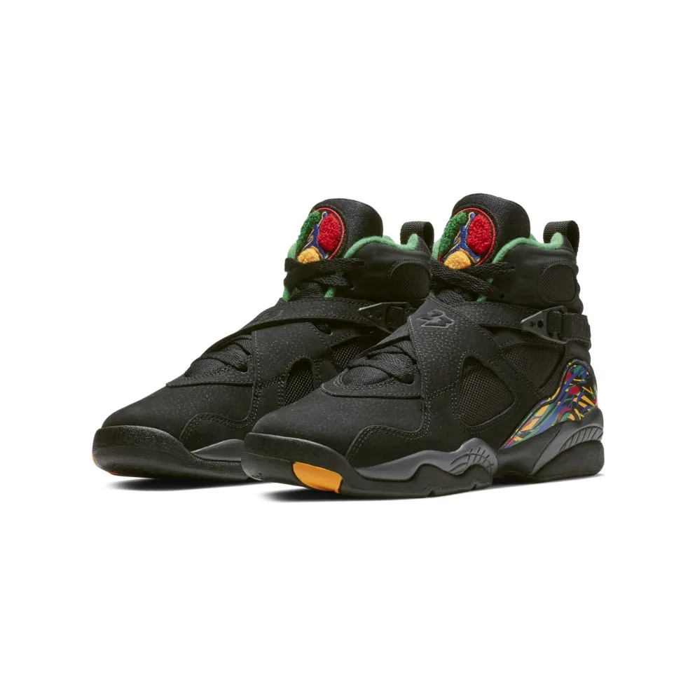 Jordan 8 Retro Tinker Air Raid (GS) Black/Light Concord-Aloe Green (305368-004)