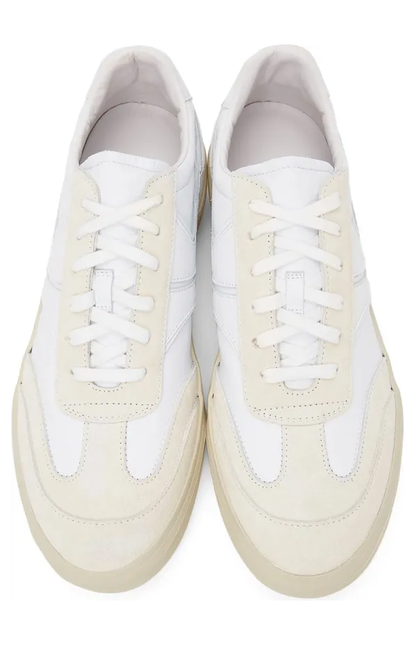 Dries Van Noten White Leather Low Sneakers (SM212-103) (5)