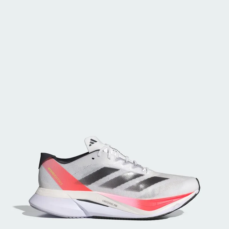 adidas Adizero Boston 12 Cloud White Aurora Met. Solar Red (IF9210)