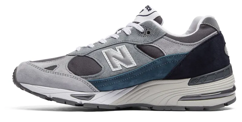 New Balance 991 Nu Block Grey Grey/Blue-Teal (M991GBT)