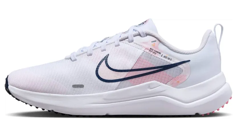 Nike Downshifter 12 PRM White Midnight Navy Pearl Pink (DX7885-100)