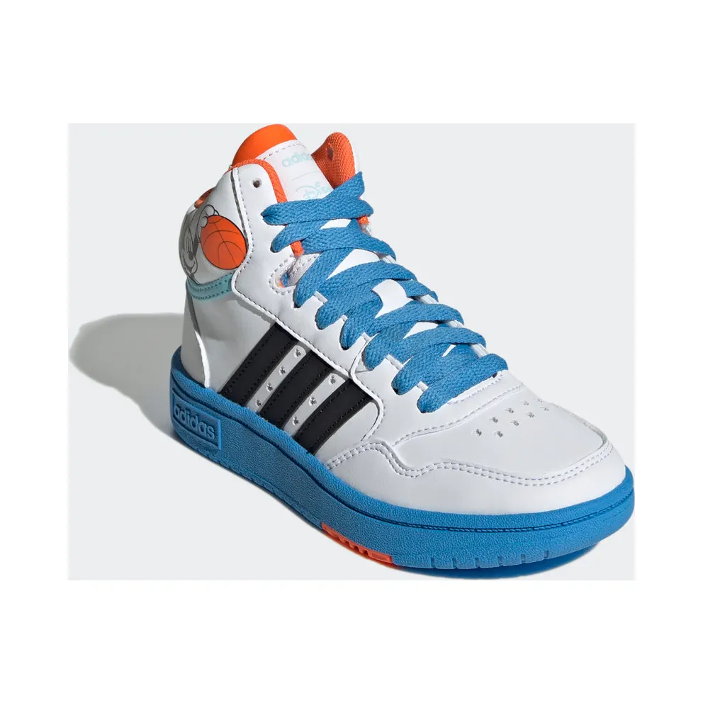 adidas Mickey Mid Hoops Cloud White / Core Black / Pulse Blue (GY6634)