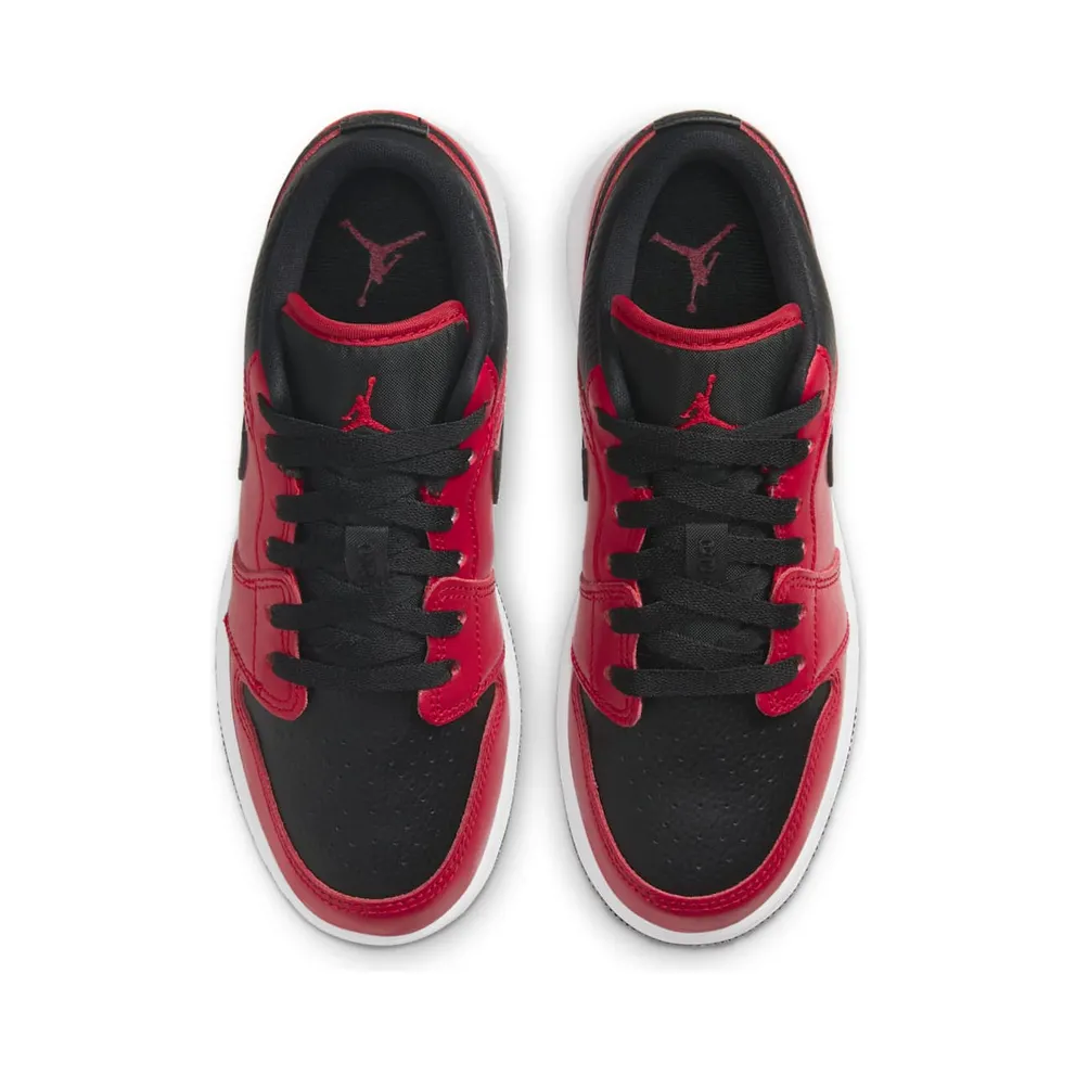 Jordan 1 Low Gym Red Black Pebbled (GS) Gym Red/Black/White (553560-605)