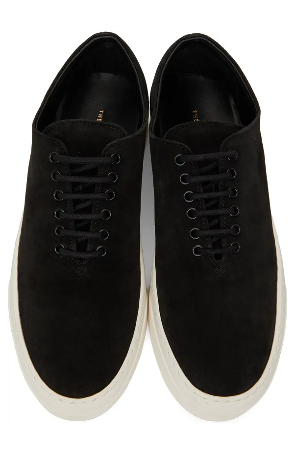 The Row Black Suede Marie H Lace-Up Sneakers (F1205-L25) (5)