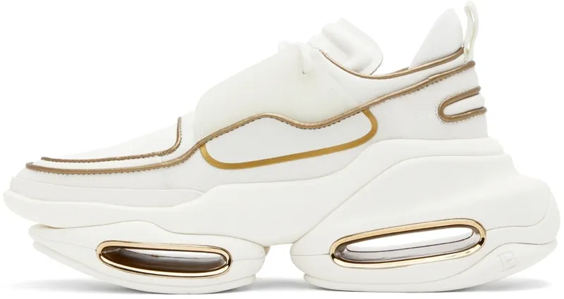 Balmain White B-Bold Low-Top (XN0VI541LCWR)