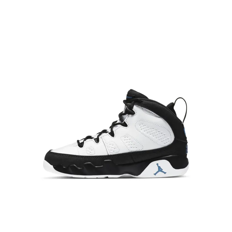Jordan 9 Retro University Blue (PS) White/University Blue-Black (401811-140)