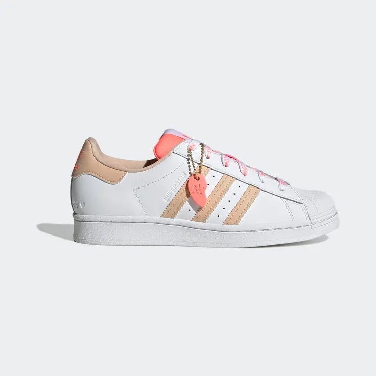 adidas Superstar Cloud White / Halo Blush / Acid Red (GW0570)