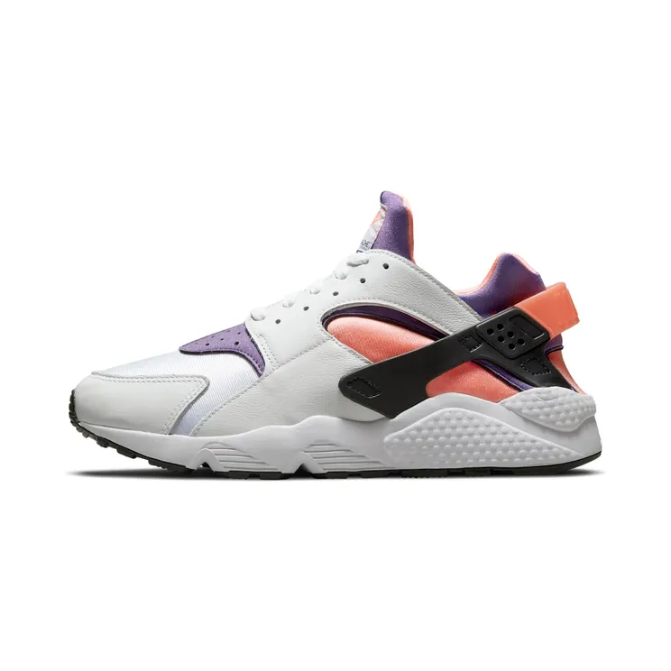 Nike Air Huarache “White / Bright Mango / Black / Purple” (DD1068-101)